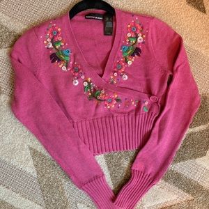 DKNY cropped sweater size small